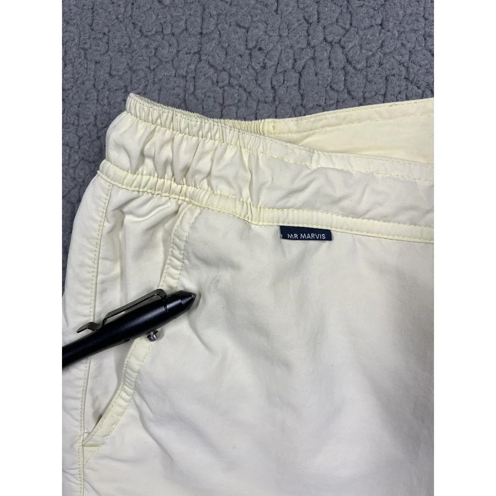 MR MARVIS Swim Shorts Mens Large Yellow The Limoncello Mesh Lined Drawstring